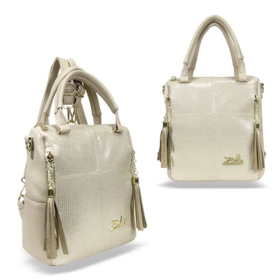 Zellia Női Hátizsák 24122 Beige-Arany - Csillámos -