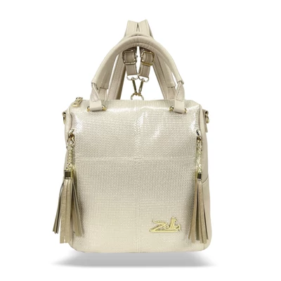 Zellia Női Hátizsák 24122 Beige-Arany - Csillámos -