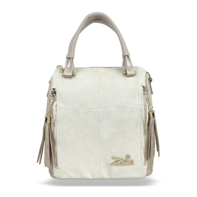 Zellia Női Hátizsák 24122 Beige-Arany - Brw-Pearl -