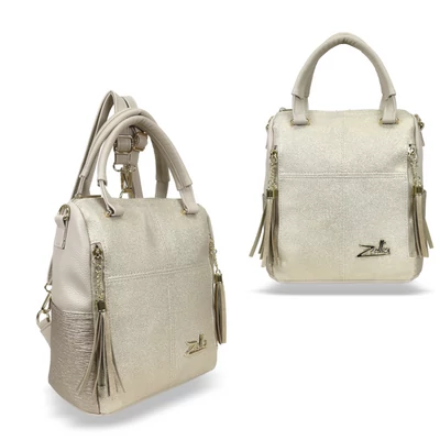 Zellia Női Hátizsák 24122 Beige-Arany - Rimini-Groove -