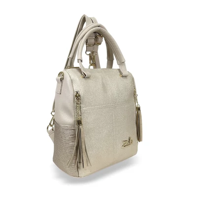 Zellia Női Hátizsák 24122 Beige-Arany - Rimini-Groove -