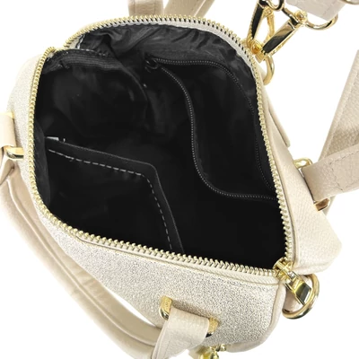 Zellia Női Hátizsák 24122 Beige-Arany - Rimini-Groove -