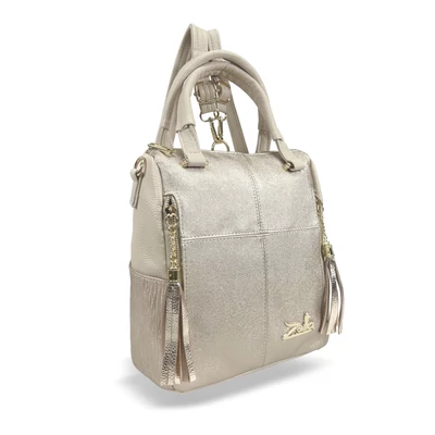 Zellia Női Hátizsák 24122 Beige-Arany - Diamond-Groove -