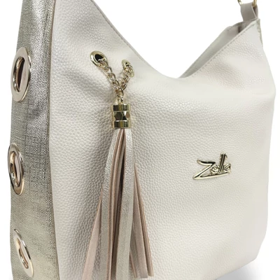 Zellia Női Válltáska 24151 Beige-Arany - Ch -