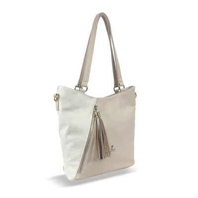 Zellia Női Válltáska 24167 Beige-Arany - Pearl -