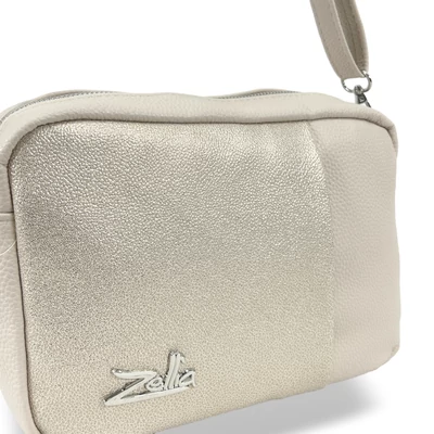 Zellia Női Oldaltáska 25013 Beige-Arany