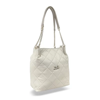 Zellia Női Válltáska 25025 Beige Matt - Steppelt -