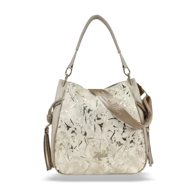 Zellia Női Válltáska 25036 Beige - Gold Leaf -
