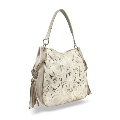 Zellia Női Válltáska 25036 Beige - Gold Leaf -