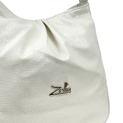 Zellia Női Válltáska 25049 Beige - Shiny -