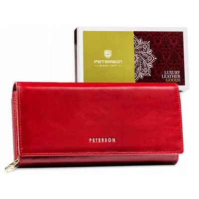 Peterson Női Bőr Pénztárcaptn 42100-Sgn-7785 Red - Piros