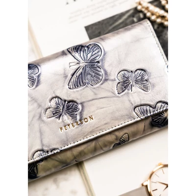 Peterson Női Bőr Pénztárca   PTN   42106-BF-0476   Silver