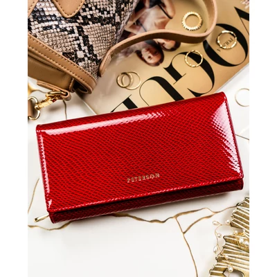 Peterson Női Bőr Pénztárca Ptn 42106-Dsl-2813 Red