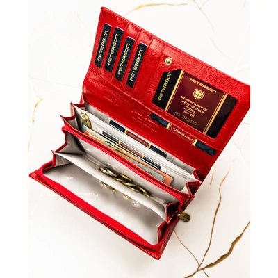 Peterson Női Bőr Pénztárca Ptn 42106-Dsl-2813 Red