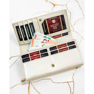 Peterson Női Bőr Pénztárca Ptn 42106-Sbr-0912 Beige