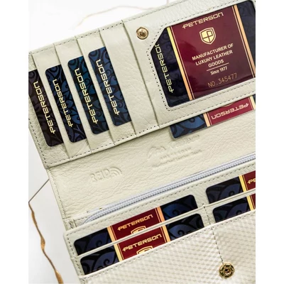 Peterson Női Bőr Pénztárca Ptn 42106-Sbr-0912 Beige