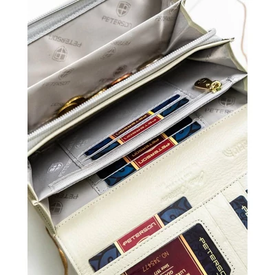 Peterson Női Bőr Pénztárca Ptn 42106-Sbr-0912 Beige