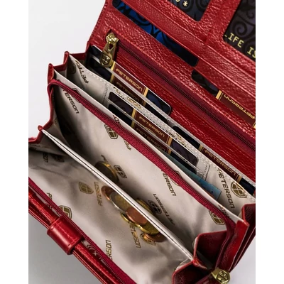 Peterson Női Bőr Pénztárcaptn 421077-Sgn-7747 Red - Piros