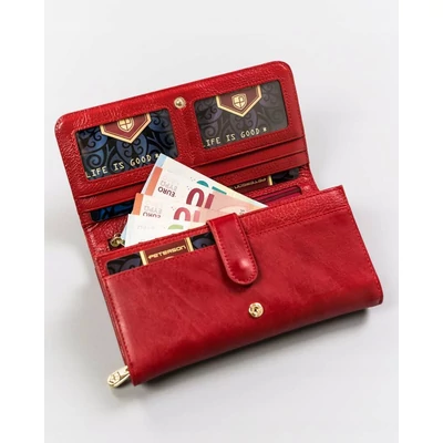 Peterson Női Bőr Pénztárcaptn 421077-Sgn-7747 Red - Piros