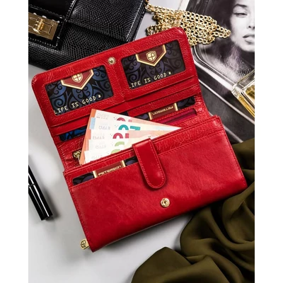 Peterson Női Bőr Pénztárcaptn 421077-Sgn-7747 Red - Piros