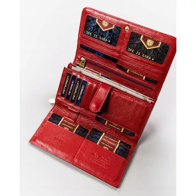 Peterson Női Bőr Pénztárcaptn 421077-Sgn-7747 Red - Piros