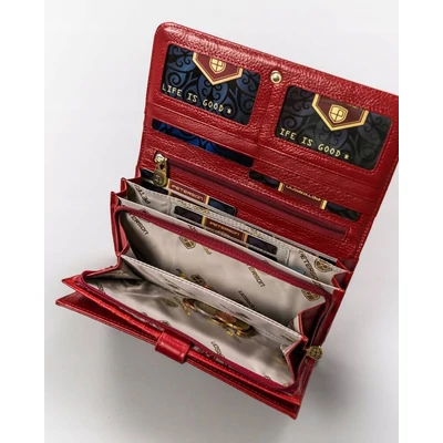 Peterson Női Bőr Pénztárcaptn 421077-Sgn-7747 Red - Piros