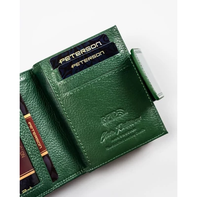 Peterson Női Bőr Pénztárca Ptn 42329-Dsl-6112 Zöld