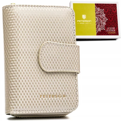 Peterson Női Bőr Pénztárca 425214-Sbr-7358 Beige