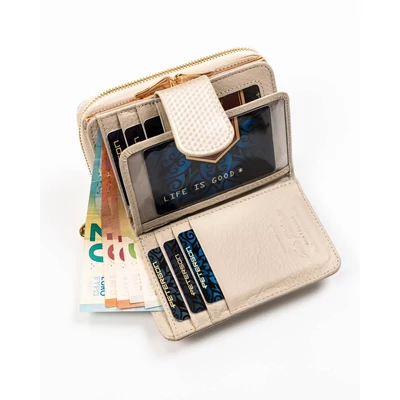 Peterson Női Bőr Pénztárca 425214-Sbr-7358 Beige