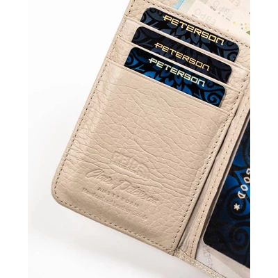 Peterson Női Bőr Pénztárca 425214-Sbr-7358 Beige