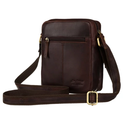Peterson Férfi Bőr Oldaltáska Ptn 710-Opu-4611 Brown - Barna