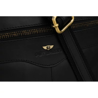 Peterson Férfi Bőr Oldaltáska Ptn 711-Opu-4703 Black - Black