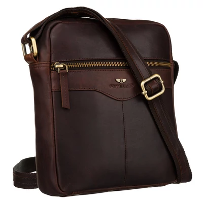 Peterson Férfi Bőr Oldaltáska Ptn 711-Opu-4710 Brown - Barna