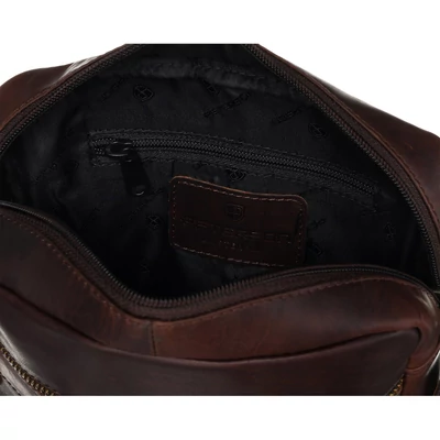 Peterson Férfi Bőr Oldaltáska Ptn 711-Opu-4710 Brown - Barna