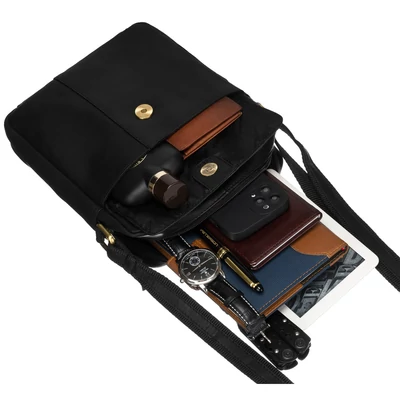 Peterson Férfi Bőr Oldaltáska Ptn 719-Opu-4727 Black - Black