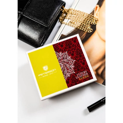 Peterson Női Bőr Pénztárca Ptn 76115-Sbr-0806 Red - Piros