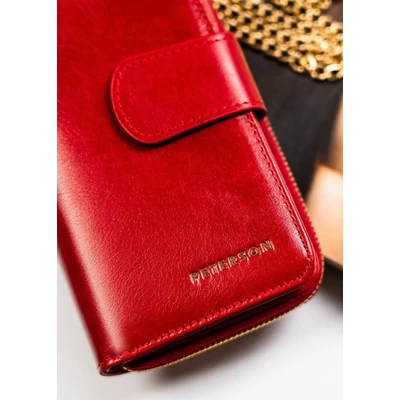 Peterson Női Bőr Pénztárca Ptn 76116-Sgn-8492 Red