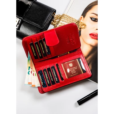 Peterson Női Bőr Pénztárca Ptn 76116-Sgn-8492 Red
