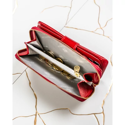 Peterson Női Bőr Pénztárca Ptn 76116-Sh-0868 Red - Piros