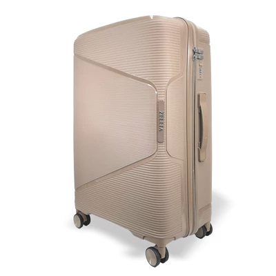 Zellia Polipropilén Bőrönd Ppb088 - Cappuccino M Méret - 65 X 44 X 25 Cm