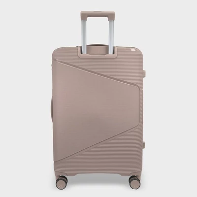 Zellia Polipropilén Bőrönd Ppb088 - Cappuccino M Méret - 65 X 44 X 25 Cm