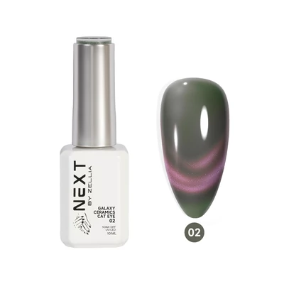 Next By Zellia Gél Lakk 10Ml - Galaxy Ceramics Cat Eye - 002 - Hema/TPO mentes