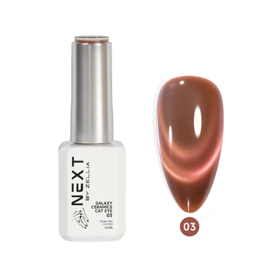 Next By Zellia Gél Lakk 10Ml - Galaxy Ceramics Cat Eye - 003 - Hema/TPO mentes
