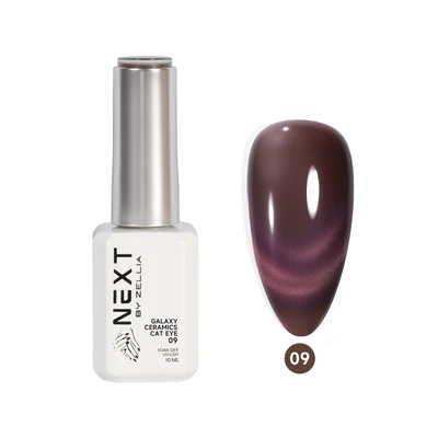 Next By Zellia Gél Lakk 10Ml - Galaxy Ceramics Cat Eye - 009 - Hema/TPO mentes