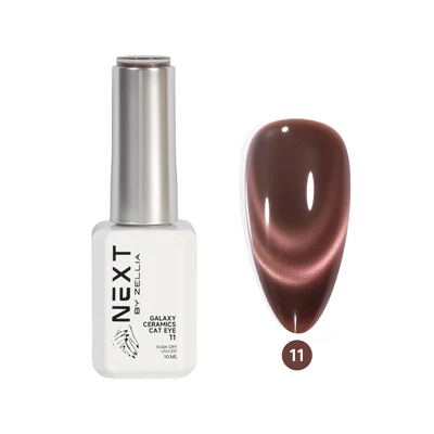 Next By Zellia Gél Lakk 10Ml - Galaxy Ceramics Cat Eye - 011 - Hema/TPO mentes