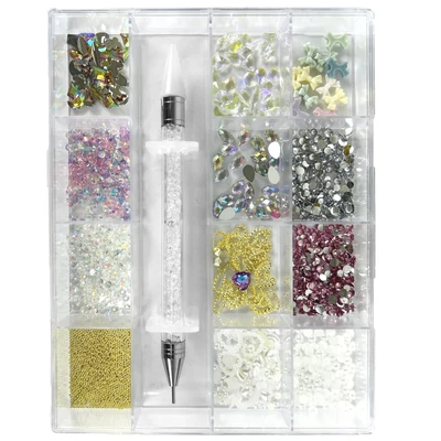 Körömdíszítő Kő Box - Több Méret - Forma Kővel - Go2680-115