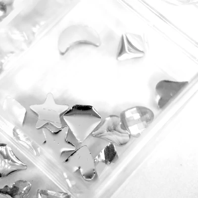 Körömdíszítő Kő - Box - Clear Több méret - Forma kővel - Go2680-148 -