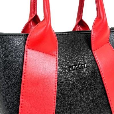 Zellia Női Kézitáska H728 Fekete-Piros