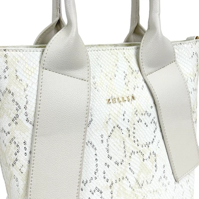 Zellia Női Kézitáska H728 Beige - Python -