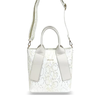 Zellia Női Kézitáska H728 Beige - Python -